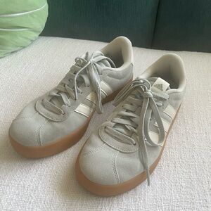 Adidas Light Blue Sneakers with Brown Sole